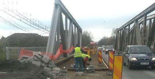 Restricții pe DN5 la podul peste Sabar, Jilava