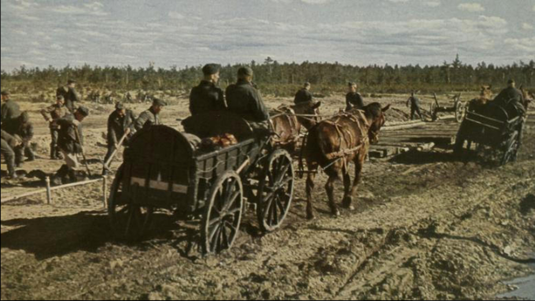 Historia transportu – odc. 52. Niemcom doskwierał brak ciężarówek. Dlatego na froncie wschodnim rekwirowali furmanki