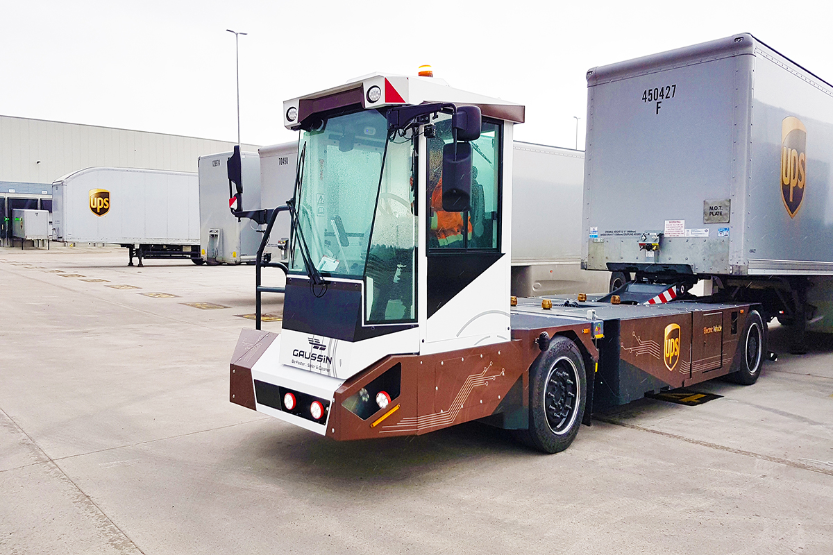 UPS tests autonomous-enabled electric shifters to move trailers