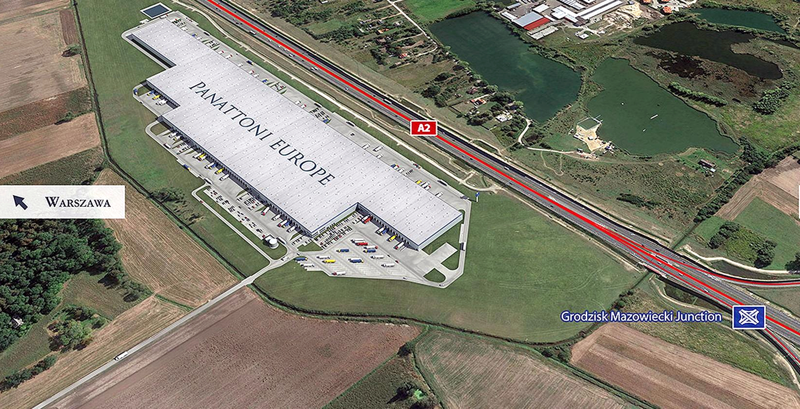 Potężny magazyn przy autostradzie A2 gotowy. Ma prawie 800 metrów długości