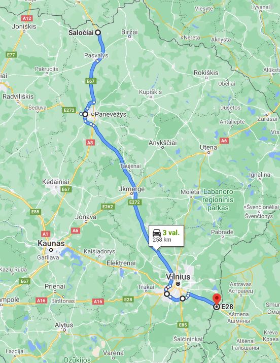Galimi eismo sutrikimai dėl didžiagabaričio krovinio vežimo maršrutu maršrutu Saločių PKP – Medininkų PKP. 2020 m. lapkričio 1 d. nuo 23:00 val. iki lapkričio 2 d. 06:00 val. maršrutu Saločių PKP – Medininkų PKP bus vykdomas didžiagabaričio krovinio pervežimas, todėl galimi trumpalaikiai eismo sutrikimai (šaltinis: EismoInfo.lt).