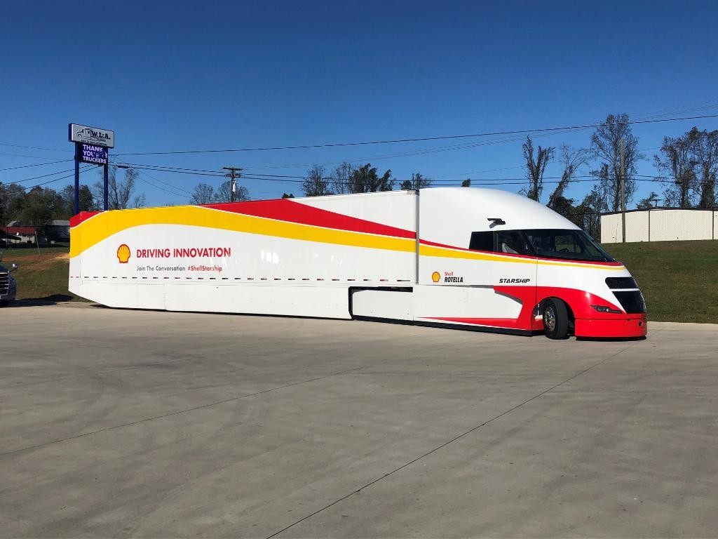 Camionul Starship de la Shell iese din nou pe drum