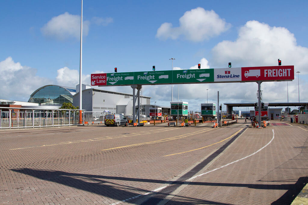 Lorries heading from Ireland to Wales must go to England for customs control