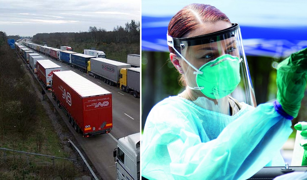 British Army to help with rapid coronavirus tests for lorry drivers entering France