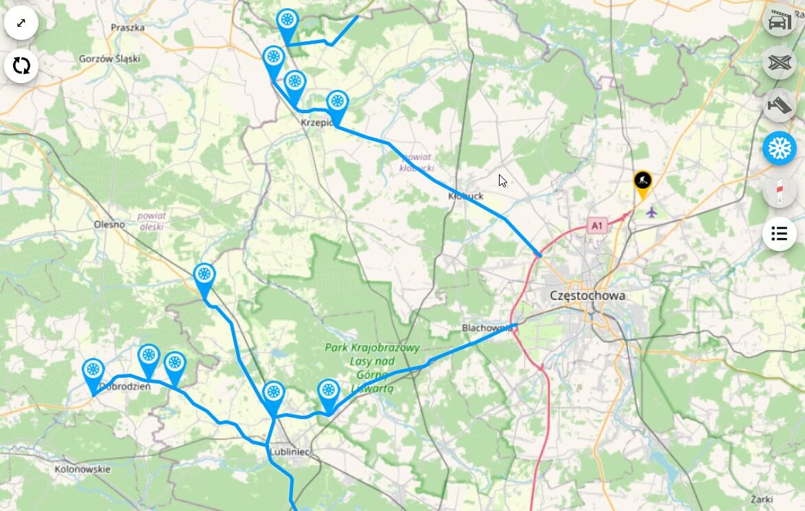 Zima w Polsce. Sprawdź, czy na drodze, którą planujesz jechać, są trudne warunki