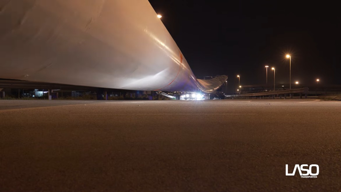 See how the largest wind turbine ever built in Iberia was transported