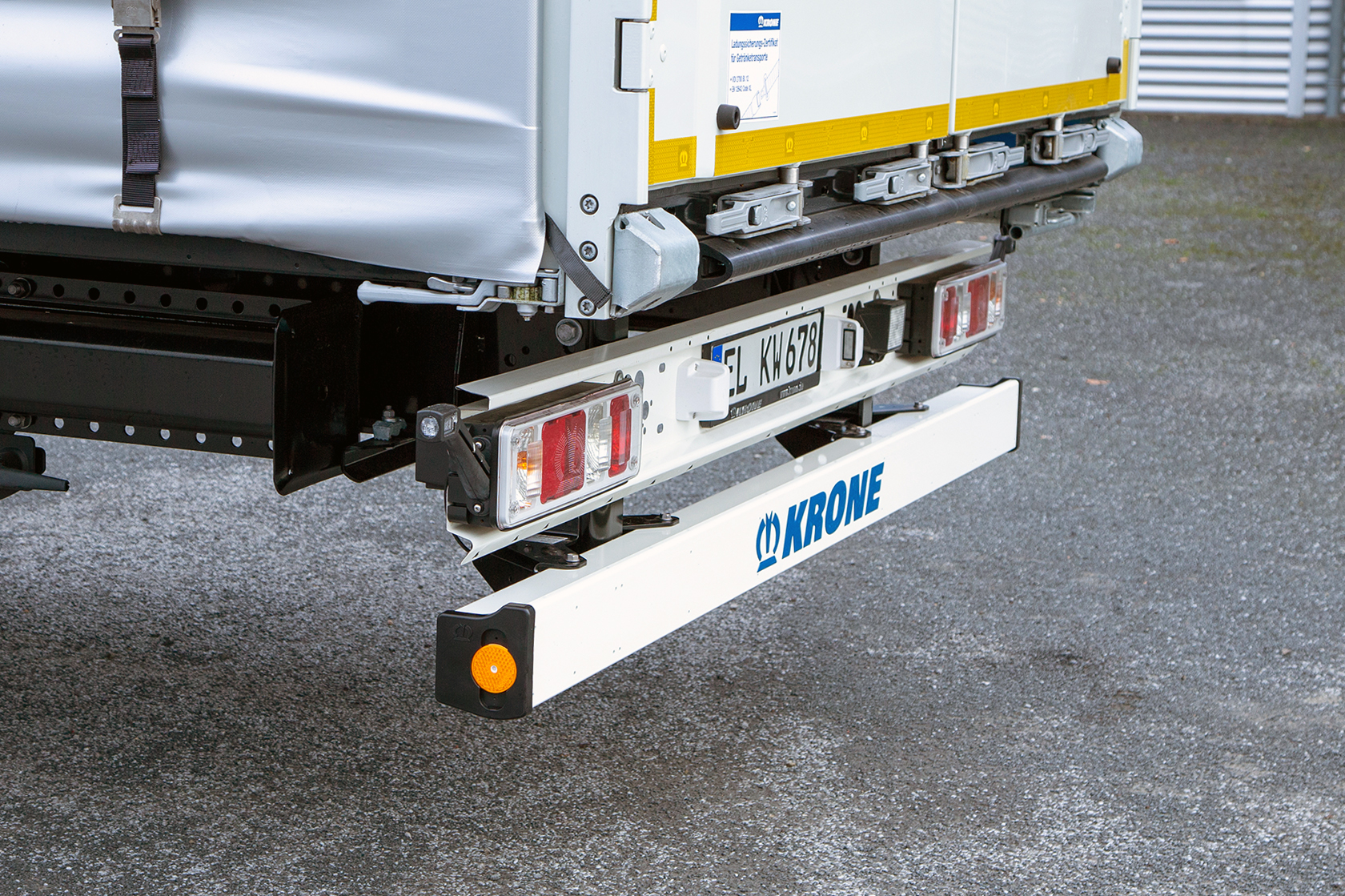 Krone: neuer Heckunterfahrschutz schon ab März. Erheblich mehr Schutz durch komplett neues Design