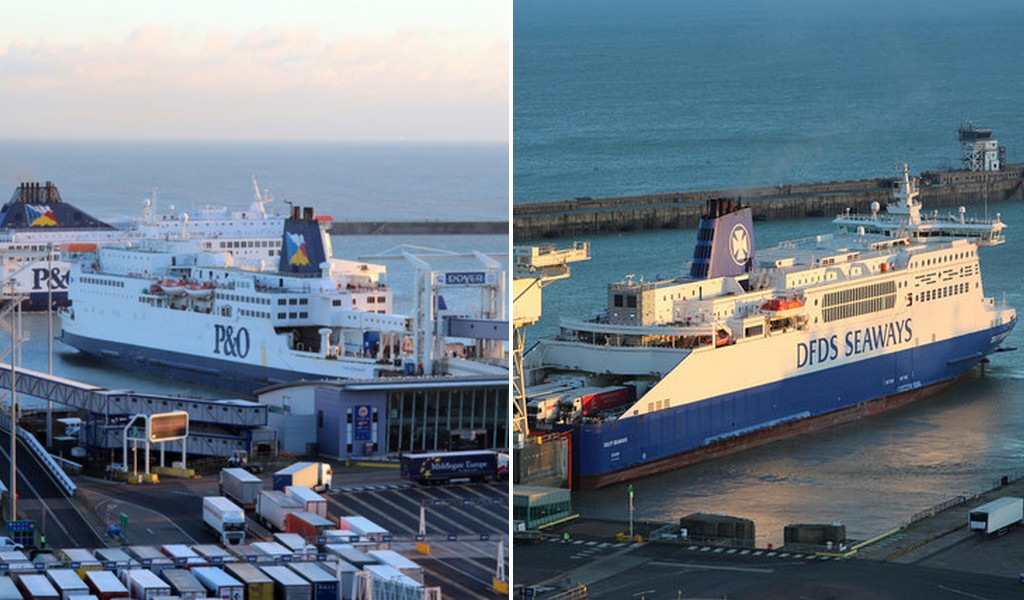 DFDS und P&O verkürzen Frachtbeförderung auf der Handelsroute Dover – Calais