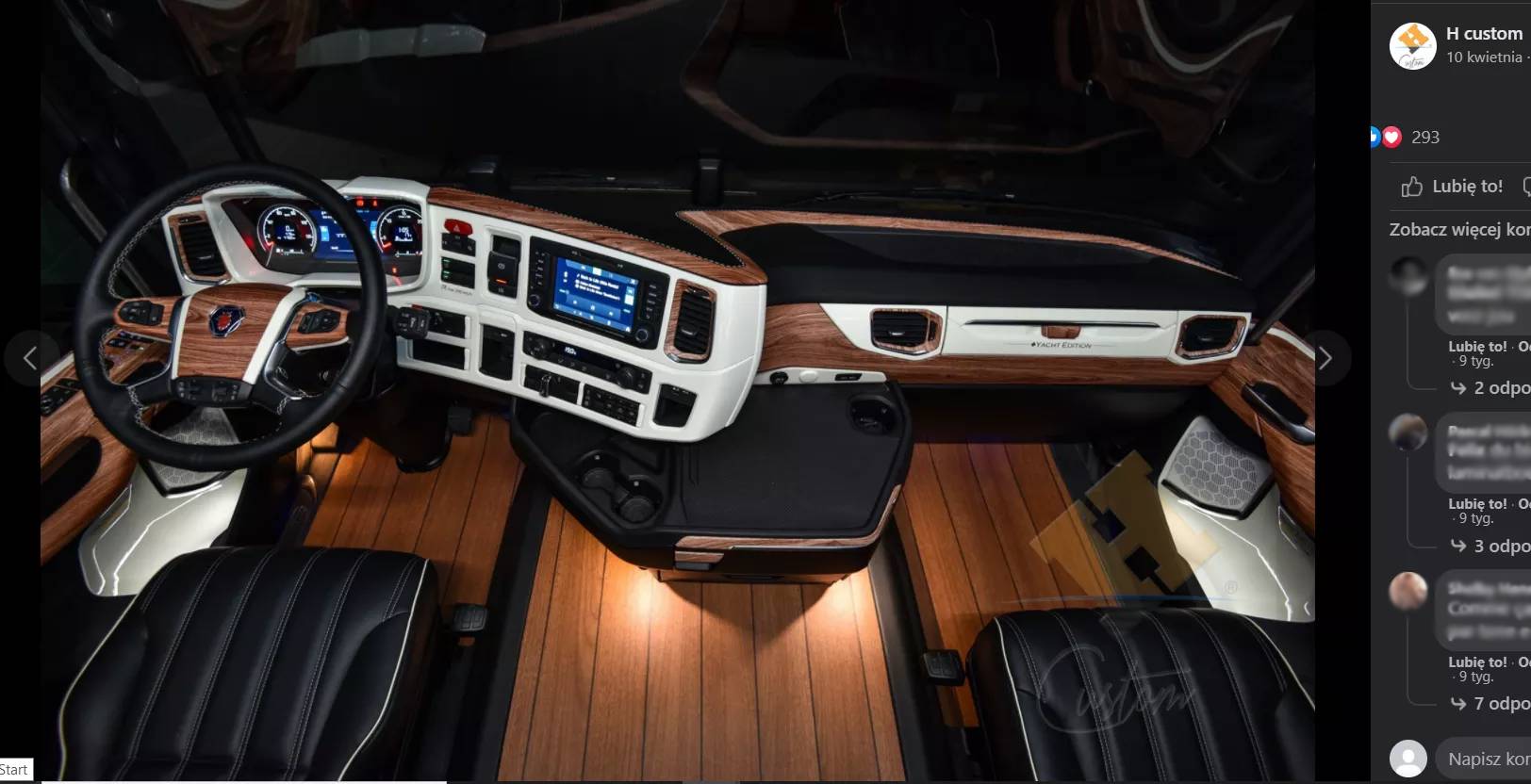 Glänzendes Parkett im LKW? Das Innere eines Trucks, ähnelt einer Luxus-Yacht