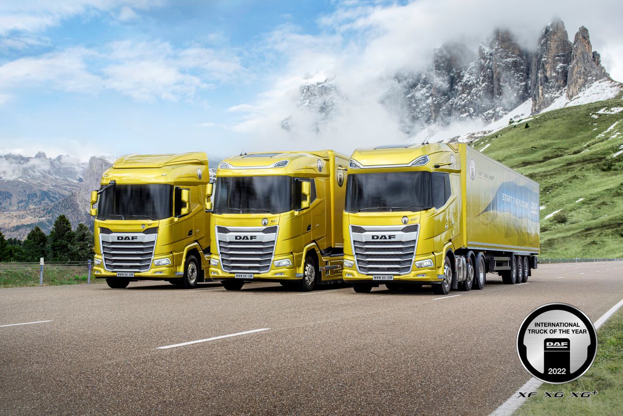 A DAF XF, XG és XG+ nyerte el az Év Nemzetközi Teherautója 2022 díjat