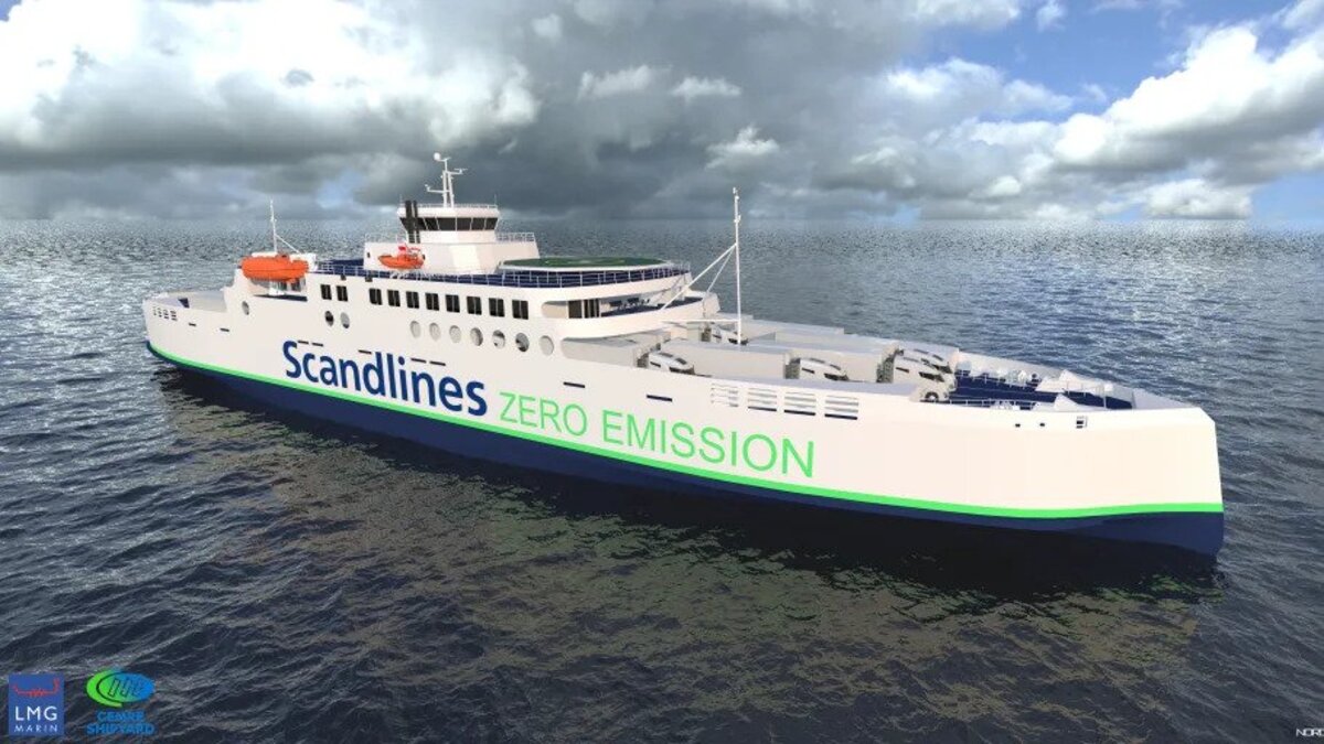 Scandlines orders zero emission ferry capable of transporting lorries on two decks
