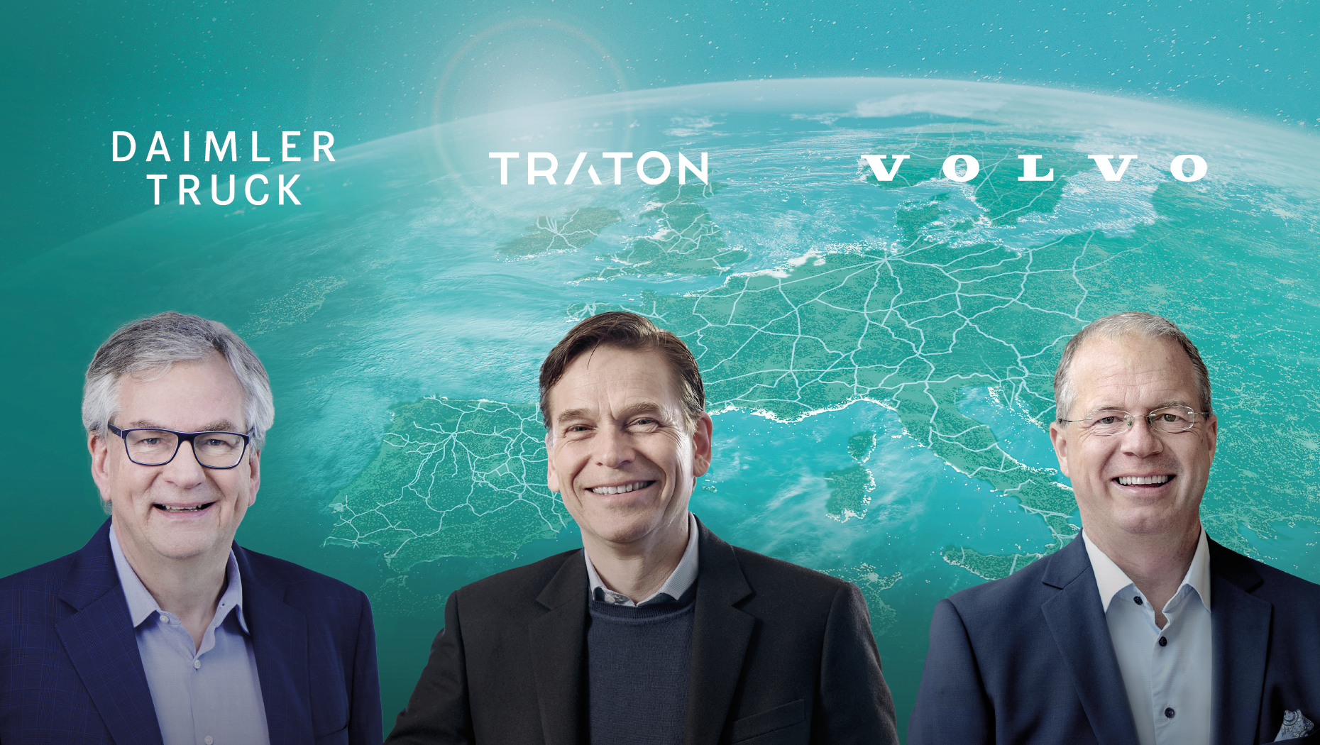Trio of truck manufacturers to team up on electric charging network