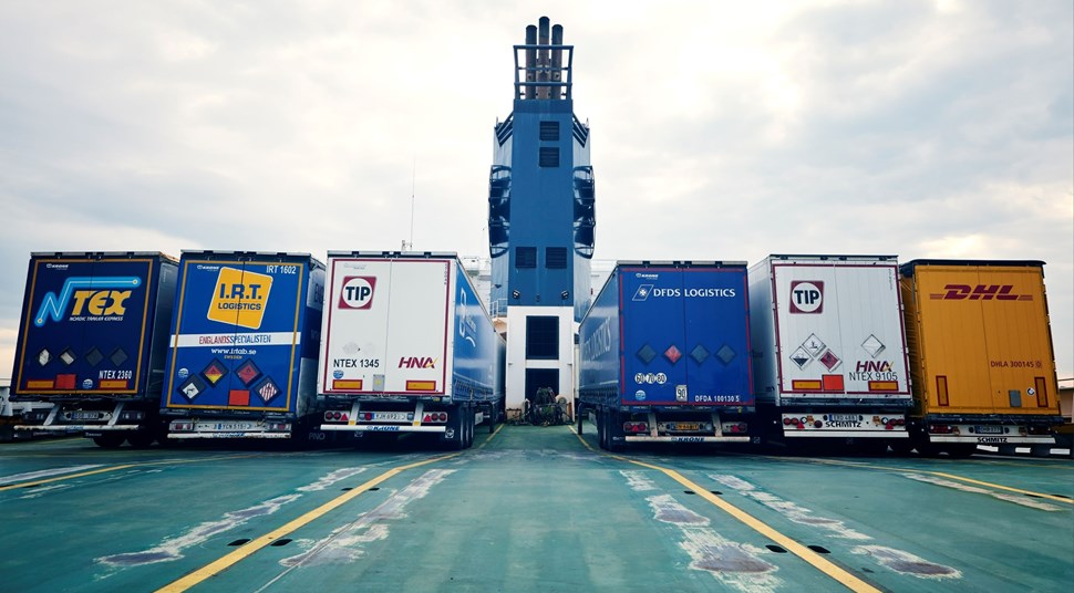 Populiariame uoste įlaipinimo į keltą pirmenybė suteikiama elektriniams ir vandeniliniams sunkvežimiams
