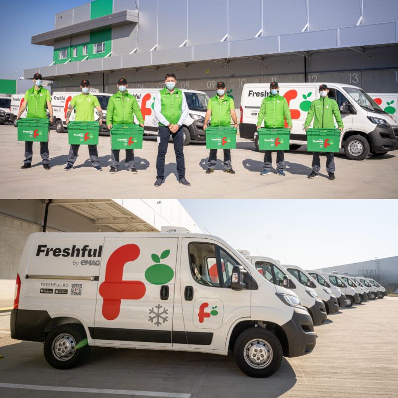 Freshful by eMag caută o locație pentru cel de-al doilea depozit și își dublează echipa de livratori