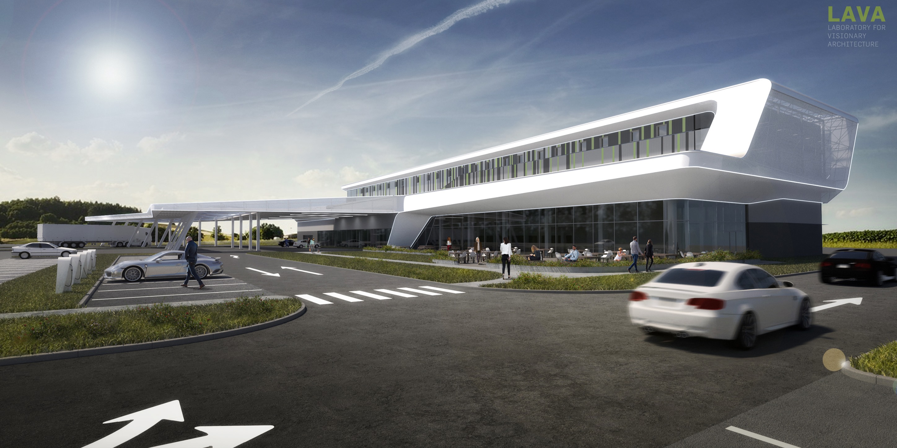 Niemcy budują futurystyczny autohof. Pierwsze ciężarówki zaparkują tam w przyszłym roku