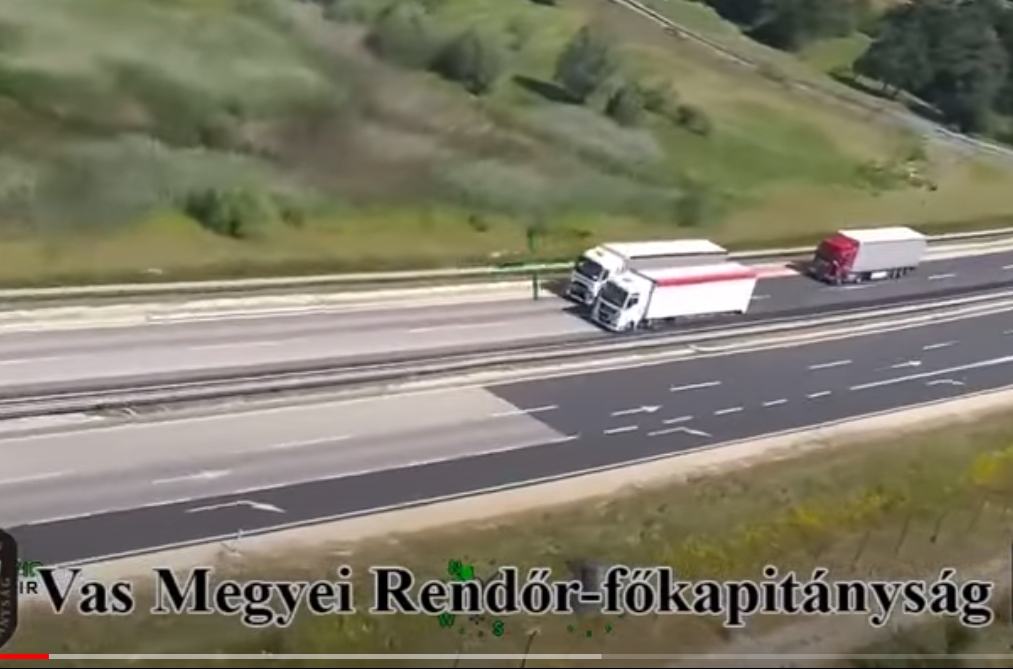 Helikoptert is bevetettek a Vas megyei közúti ellenőrzés során (videó)