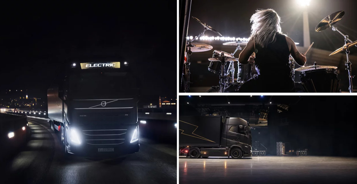A rockszínpadok zajától a teherautó hangtalan fülkéjéig – heavy metal dobos a Volvo FH Electric volánja mögött